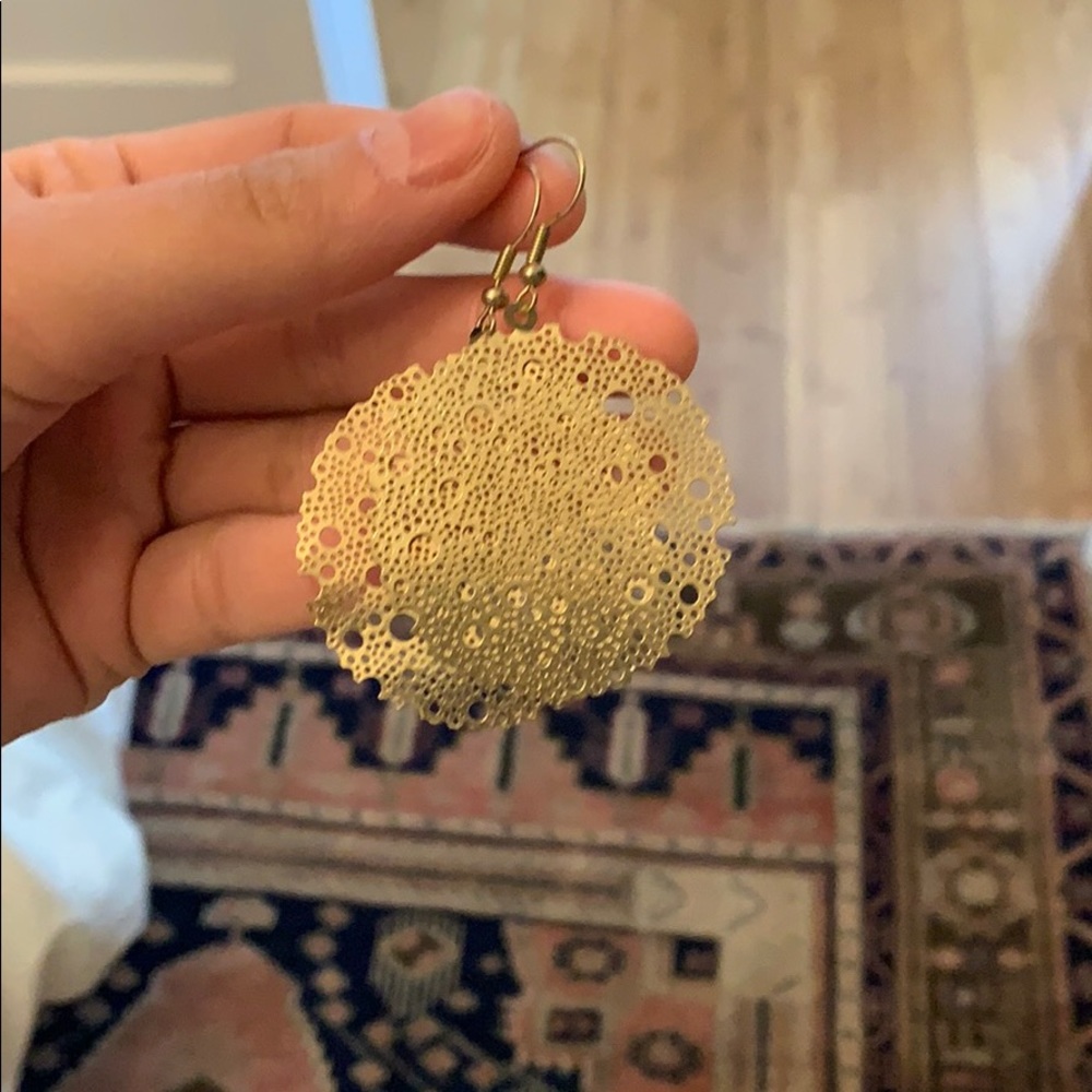 Gold earrings